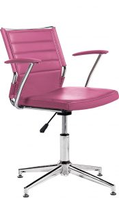 silla rosa de escritorio