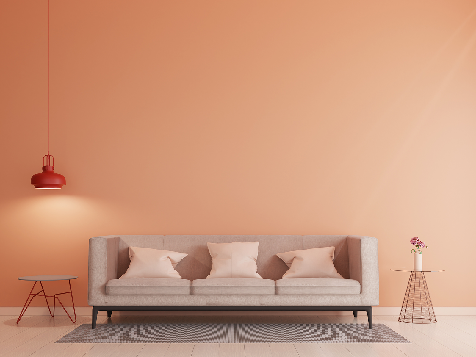 Peach Fuzz color del año 2024 en decoración